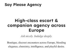 SayPlease Agency - Mens and ladies escort agencies Amsterdam 1