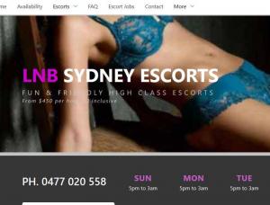 LNB Sydney Escorts - Mens and ladies escort agencies Sydney 1