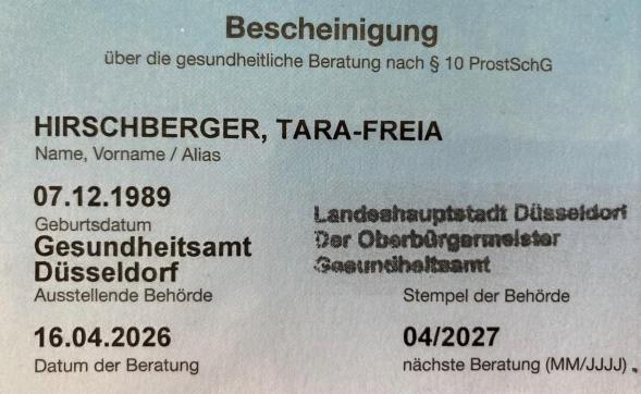 Tara-Freia Hirschberger MA ALIAS  PROFESSORIN - Escort dominatrix Düsseldorf 12