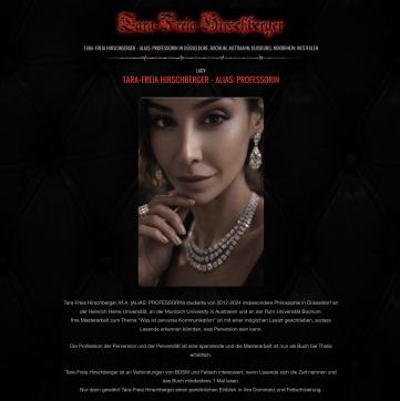 Tara-Freia Hirschberger MA ALIAS  PROFESSORIN - Escort dominatrix Düsseldorf 7